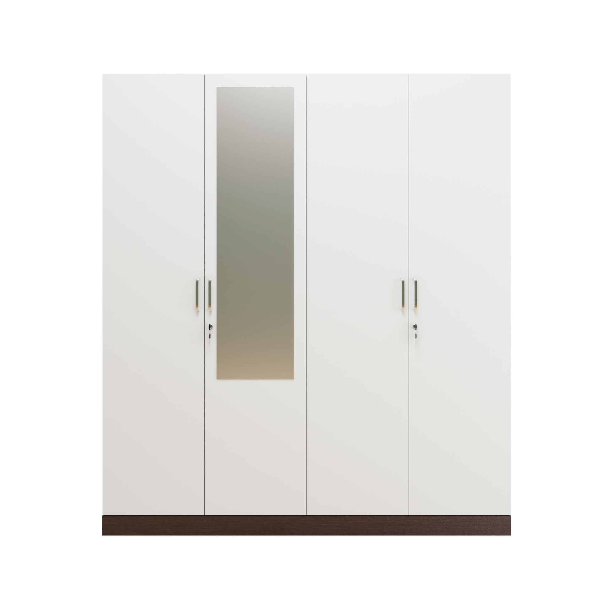 AVIRA |Wardrobe with Mirror, Hinged | 4 Door, Shelf, Hanging Space Wardrobes VIKI FURNITURE   