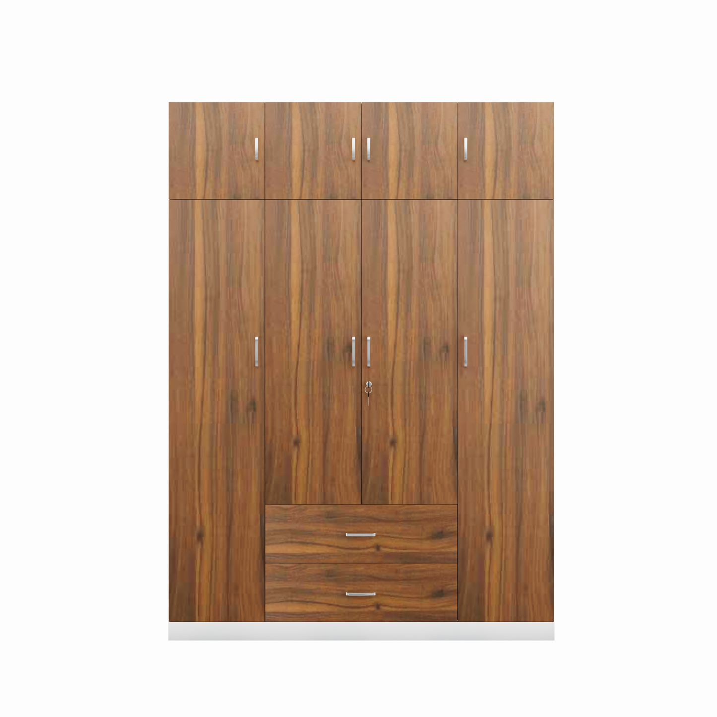 AVIRA |Wardrobe , Hinged | 4 Door, 2 Drawer with loft & Dual Color Wardrobes VIKI FURNITURE   