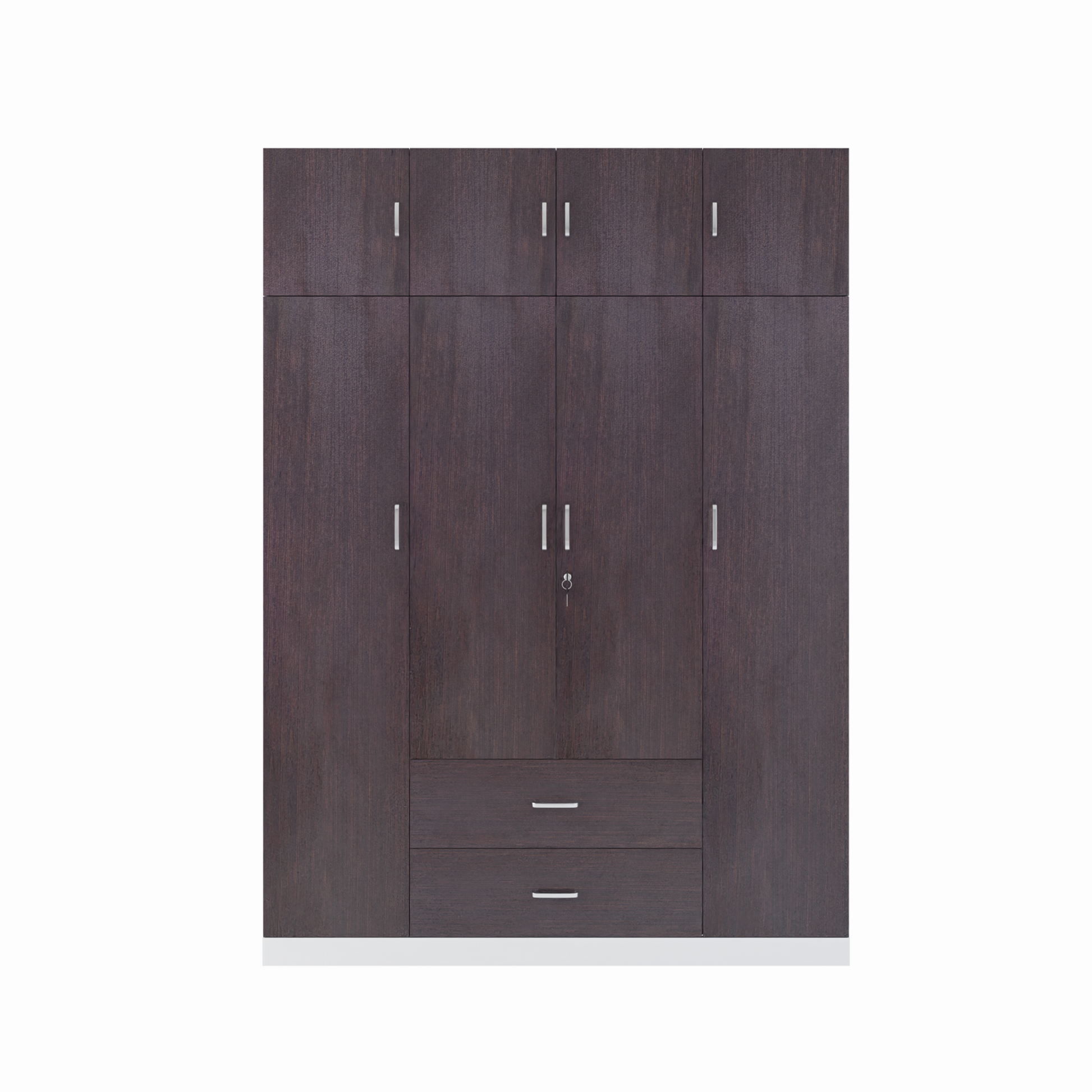 AVIRA |Wardrobe , Hinged | 4 Door, 2 Drawer with loft & Dual Color Wardrobes VIKI FURNITURE   