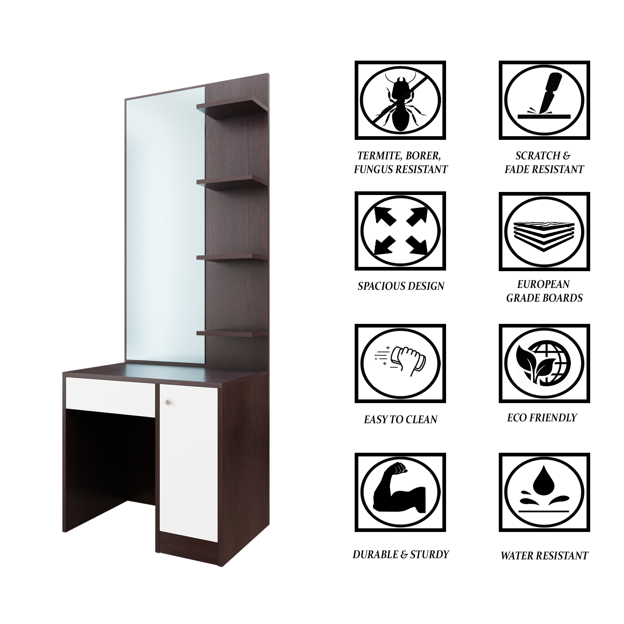Ikea Floor Mirror | Vanity Chair | Makeup Storage | TikTok